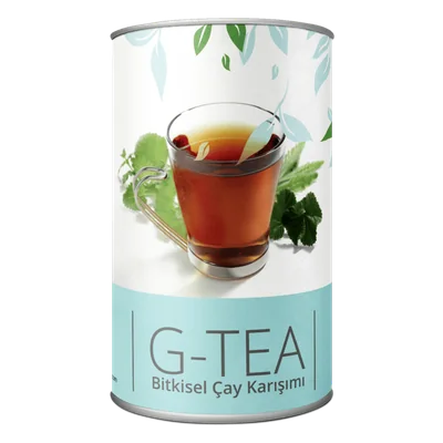 G-tea bitkisel çay karışımı, silindir kutu