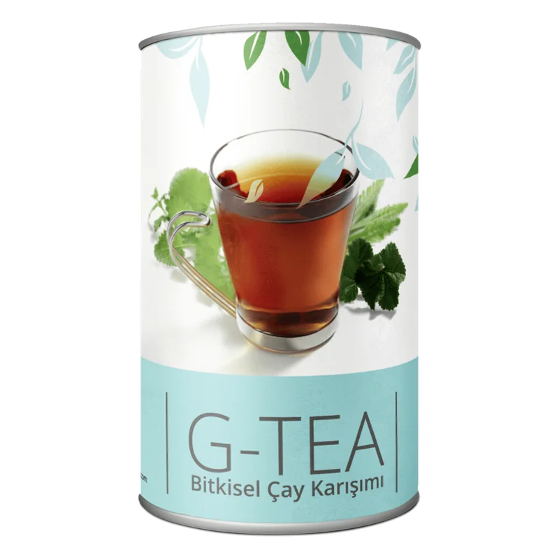 G-tea bitkisel çay karışımı, silindir kutu