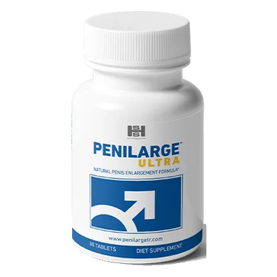 Penilarge Ultra, mavi etiketli beyaz şişe