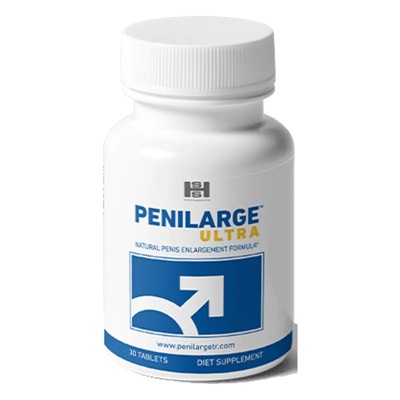 Penilarge Ultra, mavi etiketli beyaz şişe
